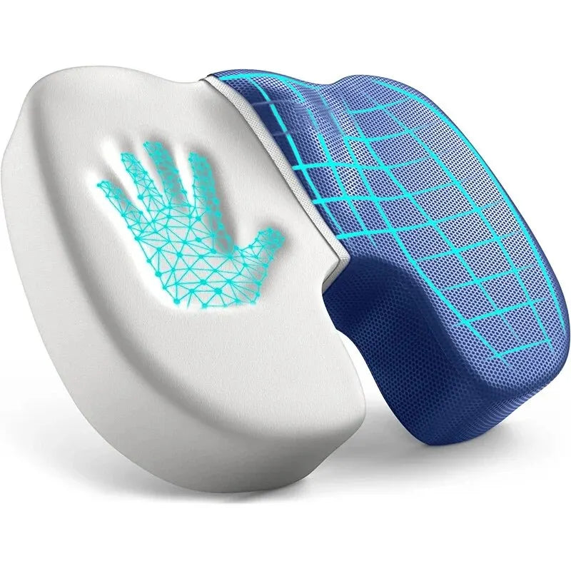 Ergonomic Memory Foam Seat Cushion – Pressure Relief Pad for Office, Hemorrhoid & Long Sitting Comfort