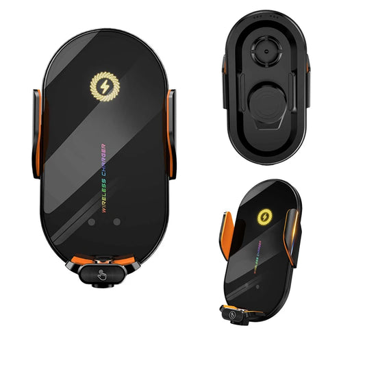Wireless Car Charger & Auto-Clamp Phone Mount 66W
