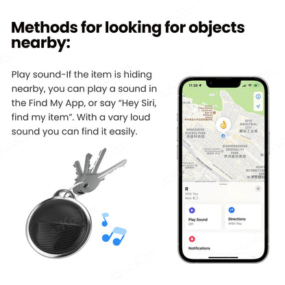 Mini Bluetooth GPS Tracker – Smart Locator for Keys, Wallets, Pets (iOS )
