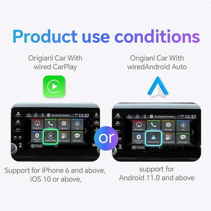 Wireless CarPlay & Android Auto Adapter – 2-in-1