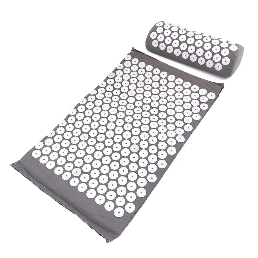 Acupressure Mat & Pillow Set – Back, Neck & Stress Relief Kit