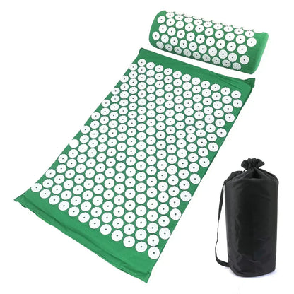 Acupressure Mat & Pillow Set – Back, Neck & Stress Relief Kit