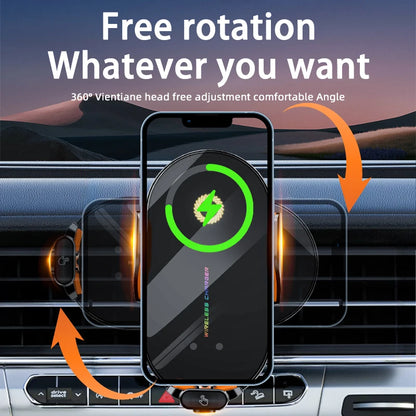 Wireless Car Charger & Auto-Clamp Phone Mount 66W