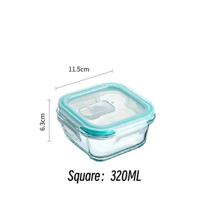 Borosilicate Glass Meal Prep Containers – Airtight, Oven & Microwave Safe
