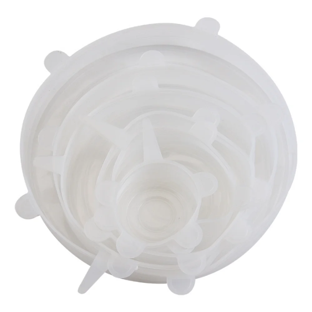 6-Piece Silicone Stretch Lids – Reusable Airtight Food Covers