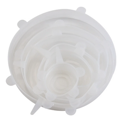 6-Piece Silicone Stretch Lids – Reusable Airtight Food Covers