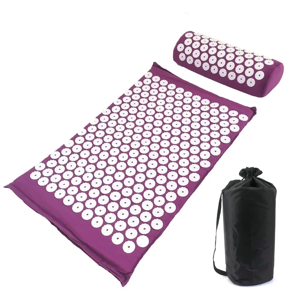 Acupressure Mat & Pillow Set – Back, Neck & Stress Relief Kit
