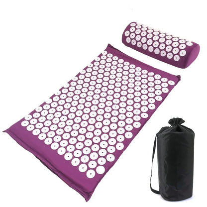 Acupressure Mat & Pillow Set – Back, Neck & Stress Relief Kit
