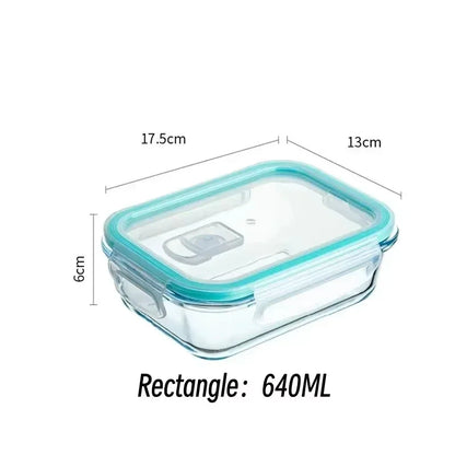 Borosilicate Glass Meal Prep Containers – Airtight, Oven & Microwave Safe