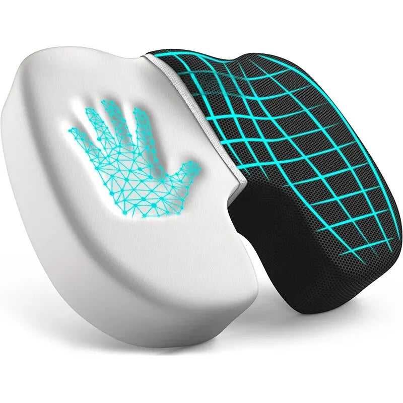 Ergonomic Memory Foam Seat Cushion – Pressure Relief Pad for Office, Hemorrhoid & Long Sitting Comfort