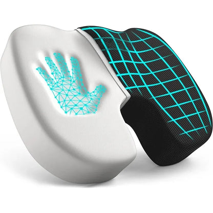 Ergonomic Memory Foam Seat Cushion – Pressure Relief Pad for Office, Hemorrhoid & Long Sitting Comfort