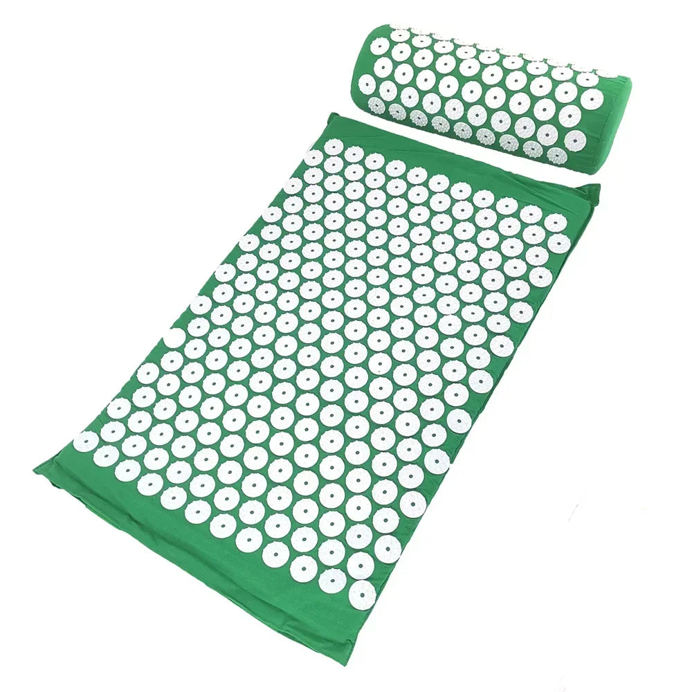 Acupressure Mat & Pillow Set – Back, Neck & Stress Relief Kit