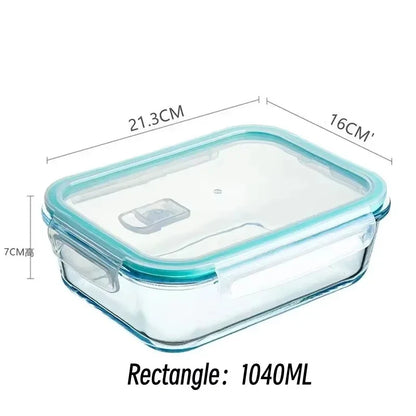 Borosilicate Glass Meal Prep Containers – Airtight, Oven & Microwave Safe