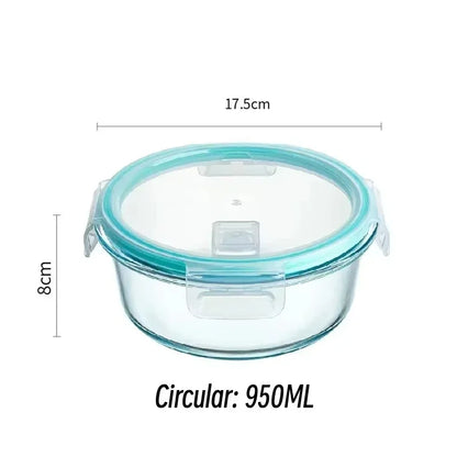 Borosilicate Glass Meal Prep Containers – Airtight, Oven & Microwave Safe