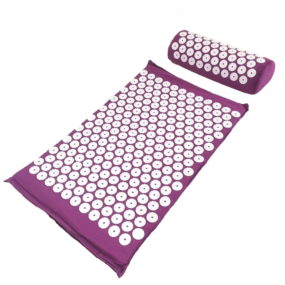Acupressure Mat & Pillow Set – Back, Neck & Stress Relief Kit