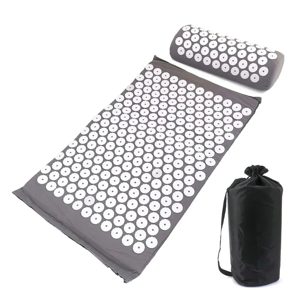 Acupressure Mat & Pillow Set – Back, Neck & Stress Relief Kit