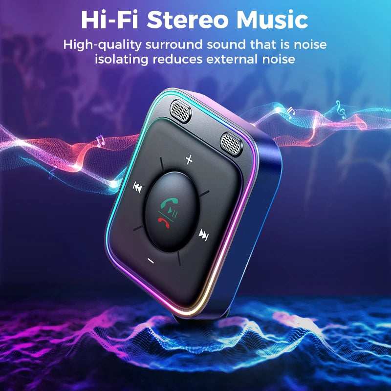 Joyroom Bluetooth 5.4 AUX Adapter – Dual Mics, Noise Cancellation & Hands-Free Calling