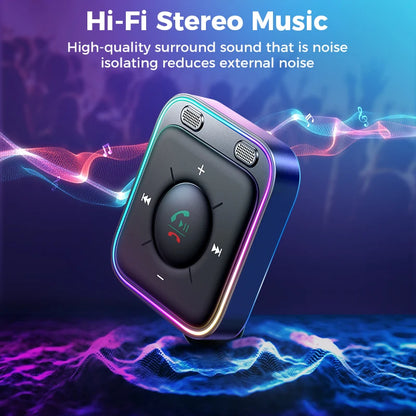 Joyroom Bluetooth 5.4 AUX Adapter – Dual Mics, Noise Cancellation & Hands-Free Calling