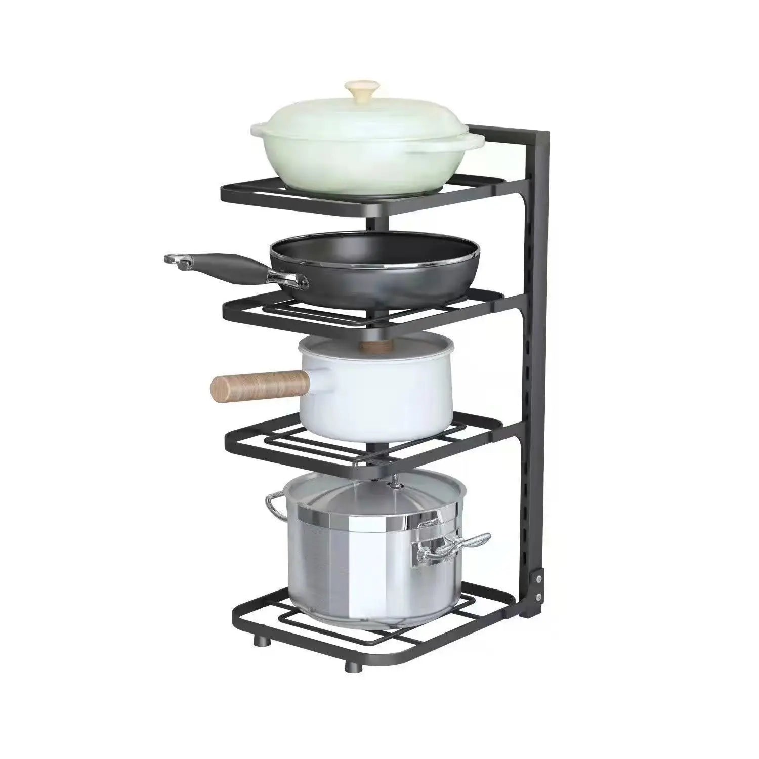 AbuyZaar Adjustable Pot & Pan Rack Organizer