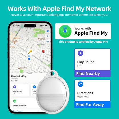 Mini Bluetooth GPS Tracker – Smart Locator for Keys, Wallets, Pets (iOS )